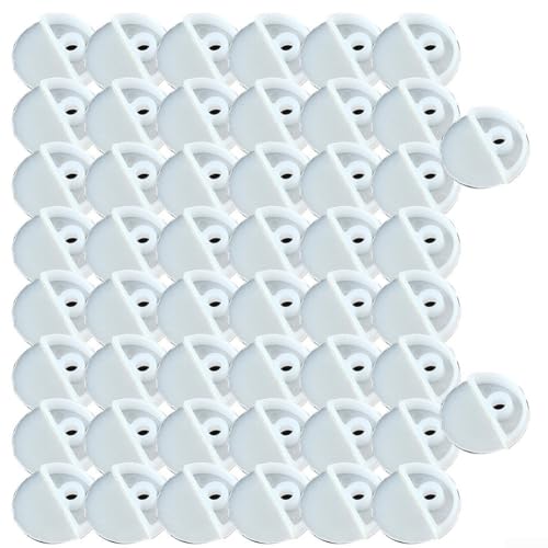 2050 Stück Kunststoff-Spiegel-Befestigungsclips und Schrauben Befestigungsset für rahmenlose Glasinstallation an Schränken, Wänden und Türen (B 50 Stück) von Durashmall