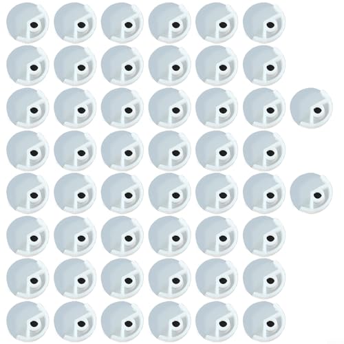 2050 Stück Kunststoff-Spiegel-Befestigungsclips und Schrauben Befestigungsset für rahmenlose Glasinstallation an Schränken, Wänden und Türen (C 50 Stück) von Durashmall