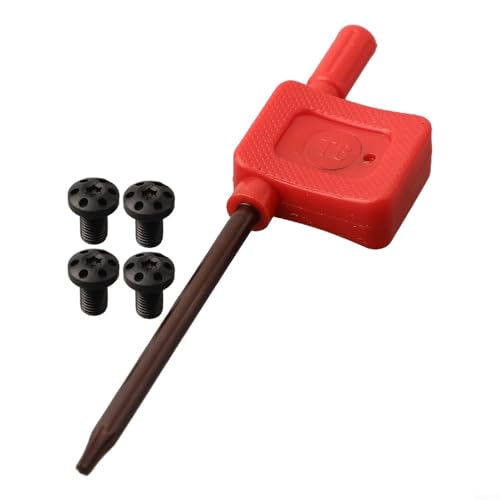 4 Stück 416 Edelstahl Griff Griff Schrauben mit T8 für Torx Schlüssel für 1911 Griff Ersatz und Reparatur Hardware Set (Schwarz) von Durashmall