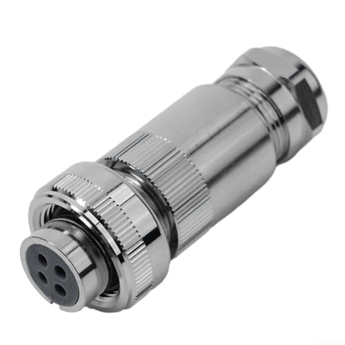 Durashmall 4-poliger Metallstecker für REXROTH für MOOG für PARKER Proportionalventil IP67 wasserdichtes industrielles elektrisches Drahtseil C14G-A-S4 von Durashmall