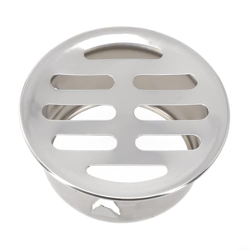 Durashmall Edelstahl-Abflussabdeckung, abnehmbare Bodenablaufabdeckung, runde Bodenabläufe, verschiedene Größen, für Dach, Balkon, Hof, für Regenwasserablauf (Ø50 mm) von Durashmall