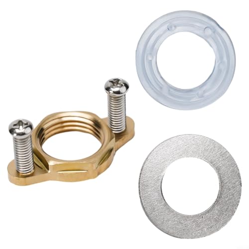 Kupfer Wasserhahn Befestigung Zubehör Set mit Befestigungsmutter Sicherungsring Unterlegscheibe für Bad und Küche Waschbecken Wasserhahn Anti Lockern Reparatur Werkzeug von Durashmall