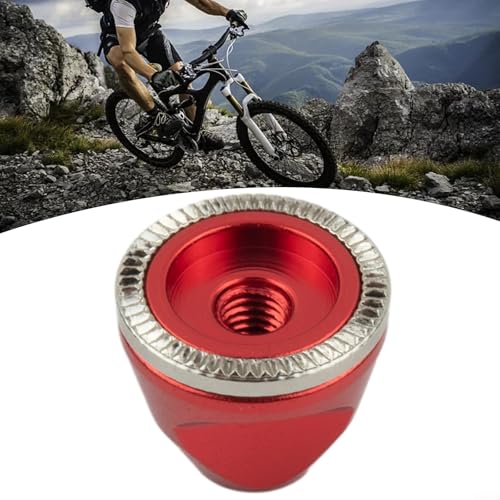 Rutschfeste Fahrradnabenmutter M5 für Schnellspannachse, Mountainbike-Radmuttern aus Aluminiumlegierung, kompatibel mit Standard-Fahrradachsen (schwarz) von Durashmall