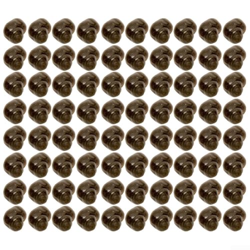 Weiche Angelköder-Set, 80 Stück, schwimmendes Schneckenfleisch mit Fischgeschmack für Karpfenangler (80 Stück, schwarz) von Durashmall