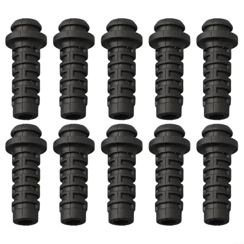 Zugentlastung Kabelmanschetten 10 Stück Kabelverschraubungen für elektrische Bohrmaschinen und Elektrowerkzeugschutz (3 mm – schwarz) von Durashmall