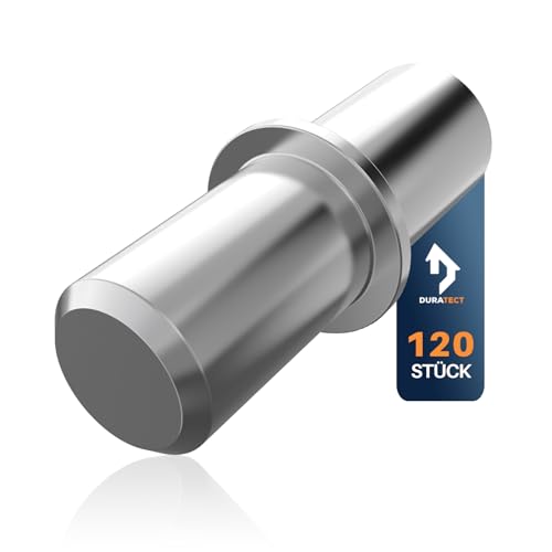 Duratect Regalbodenträger 5mm [120 Stück] Regalhalter und Bodenträger mit Haltering von Duratect
