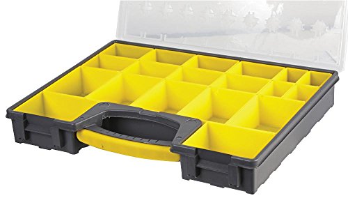 Aufbewahrungsbox, 420 x 335 x 62 mm, herausnehmbares Fach, Werkzeugkasten, Schrauben, Muttern, Bolzen – GVC Digital von Duratool