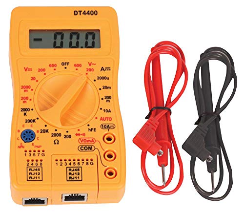 DURATOOL D03305 Digital-Multimeter, 600 V AC/DC, Gelb von Duratool