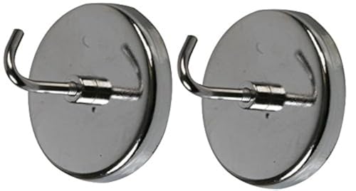 Duratool D02131 Magnethaken, Metall, 25 mm, 2 Stück von Duratool
