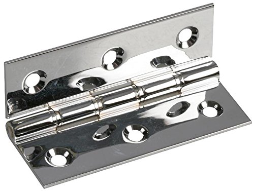 Duratool D02057 Scharnier aus Messing, verchromt, 76 x 25 mm von Duratool