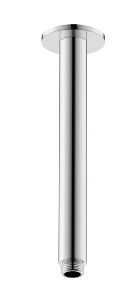 Duravit Brausearm Deckenanschluss 225 mm, runde Rosette, Farbe: Chrom von Duravit AG