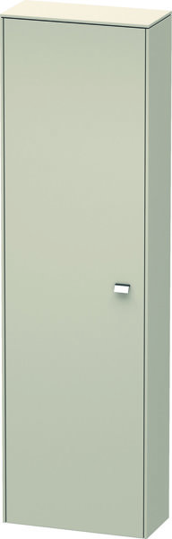 Duravit Brioso Hochschrank 177,052,0x24,0 cm, 1 Tür, Anschlag links, 1 Holzfachboden, 3 Glasfachböden, Farbe (Front/Korpus): Taupe Matt Dekor, Griff Chrom von Duravit AG