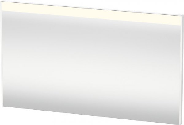 Duravit Brioso Spiegel 122,0 x 4,5 cm mit LED- Beleuchtung, inkl. Spiegelheizung, Farbe (Front/Korpus): Basalt Matt Dekor, Griff Basalt Matt von Duravit AG