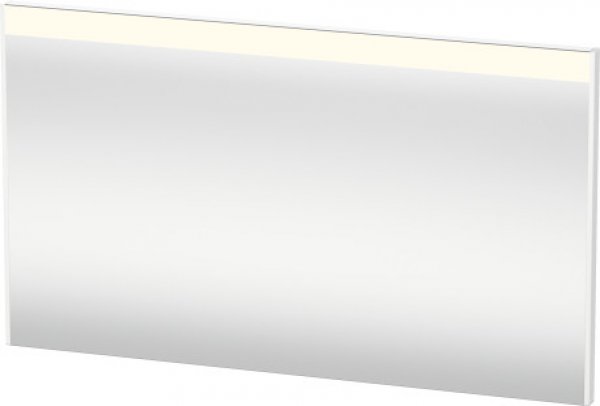 Duravit Brioso Spiegel 122,0 x 4,5 cm mit LED- Beleuchtung, inkl. Spiegelheizung, Farbe (Front/Korpus): Taupe Matt Dekor, Griff Taupe Matt von Duravit AG