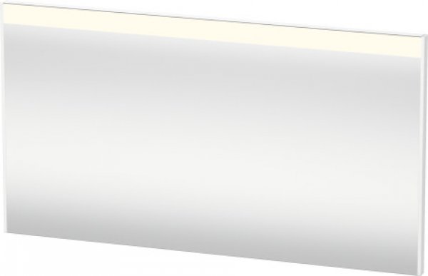 Duravit Brioso Spiegel 132,0 x 4,5 cm mit LED- Beleuchtung, inkl. Spiegelheizung, Farbe (Front/Korpus): Basalt Matt Dekor, Griff Basalt Matt von Duravit AG
