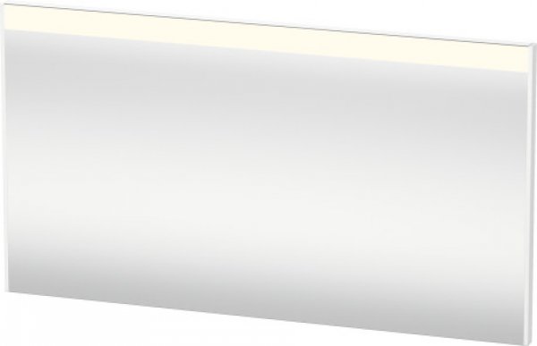 Duravit Brioso Spiegel 132,0 x 4,5 cm mit LED- Beleuchtung, inkl. Spiegelheizung, Farbe (Front/Korpus): Graphit Matt Dekor, Griff Graphit Matt von Duravit AG