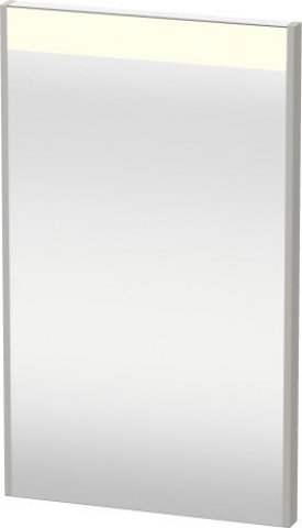 Duravit Brioso Spiegel 42,0 x 4,5 cm mit LED- Beleuchtung, Farbe (Front/Korpus): Lichtblau Matt Dekor, Griff Lichtblau Matt von Duravit AG