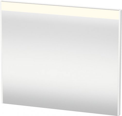 Duravit Brioso Spiegel 82,0 x 4,5 cm mit LED- Beleuchtung, inkl. Spiegelheizung, Farbe (Front/Korpus): Betongrau Matt Dekor, Griff Betongrau Matt von Duravit AG