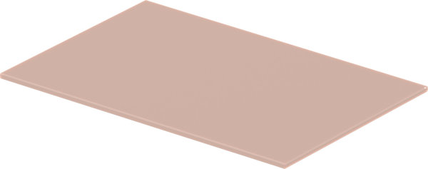 Duravit DuraSquare Glaseinleger 77x38cm, für Metallkonsolen  003111/ 003112, Farbe: Apricot Pearl Hochglanz Lack von Duravit AG