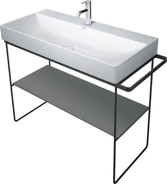 Duravit DuraSquare Glaseinleger 97x38cm für Metallkonsolen 003103/ 003104, Farbe: Flannel Grey Hochglanz Lack von Duravit AG