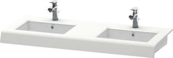 Duravit DuraStyle Konsole 829C, 1100mm mit zwei Ausschnitten, Farbe (Front/Korpus): Basalt Matt Dekor von Duravit AG