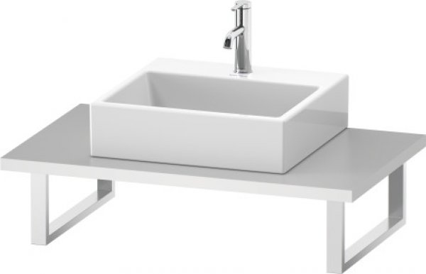 Duravit DuraStyle Konsole für Aufsatzbecken und Einbauwaschtische, Plattenstärke 30mm, Größe 1000x550mm, mit 1 Ausschnitt, Farbe (Front/Korpus): Nussbaum Natur Dekor von Duravit AG