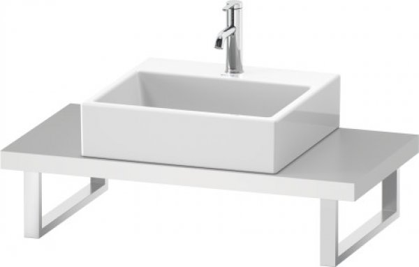 Duravit DuraStyle Konsole für Aufsatzbecken und Einbauwaschtische, Plattenstärke 45mm, Größe 800x480mm, mit 1 Ausschnitt, Farbe (Front/Korpus): Basalt Matt Dekor von Duravit AG