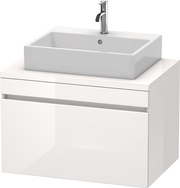 Duravit DuraStyle Waschtischunterbau für Konsole, 1 Auszug, 800mm, Farbe (Front/Korpus): Nussbaum Natur Dekor / Weiß Matt Dekor von Duravit AG