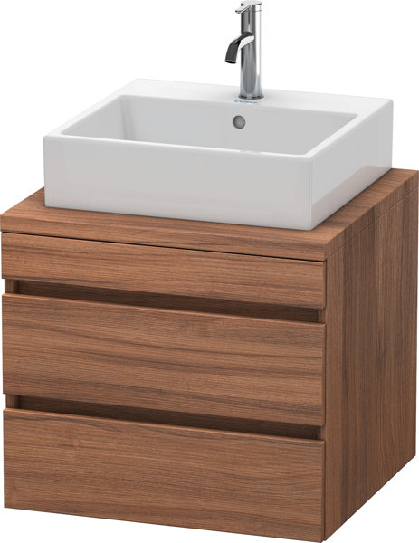 Duravit DuraStyle Waschtischunterbau für Konsole, 2 Schubkästen, 600mm, Farbe (Front/Korpus): Nussbaum Natur Dekor von Duravit AG