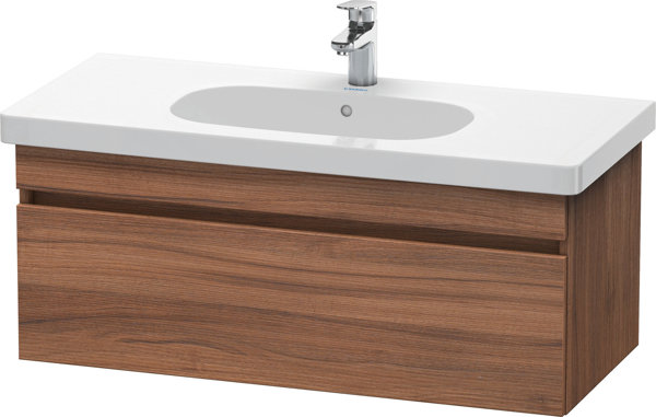 Duravit DuraStyle Waschtischunterschrank wandhängend 6385, 1 Auszug, 1000mm, für D-Code, Farbe (Front/Korpus): Nussbaum Natur Dekor von Duravit AG