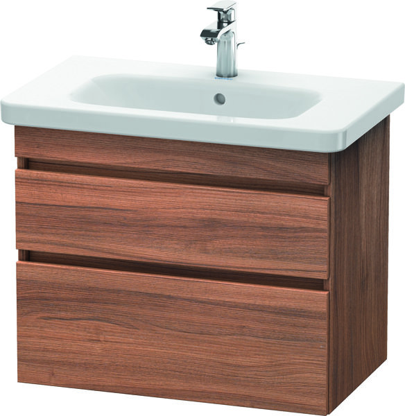 Duravit DuraStyle Waschtischunterschrank wandhängend 6481, 2 Schubkästen, 730mm, für DuraStyle, Farbe (Front/Korpus): Nussbaum Natur Dekor von Duravit AG