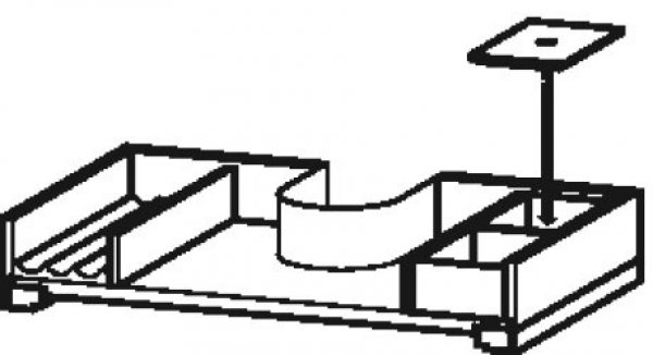 Duravit Einrichtungssystem, passend für Schrankbreite 610mm, inkl. Siphonausschnitt Position links, Farbe (Front/Korpus): Ahorn massiv von Duravit AG