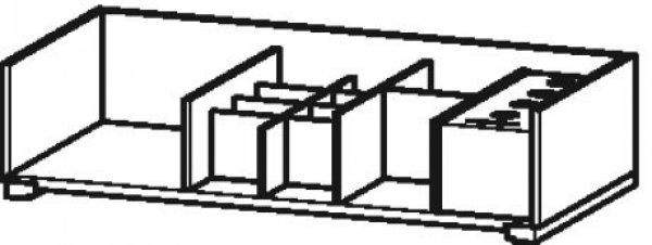 Duravit Einrichtungssystem für Schrankbreiten 866 mm, ohne Keramik , ohne Siphonausschnitt, Position links UV9811L, Farbe (Front/Korpus): Ahorn massiv von Duravit AG