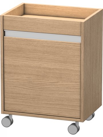 Duravit Ketho Rollcontainer 2530, 1 Holztür, Anschlag rechts, 500mm, Farbe (Front/Korpus): Europäische Eiche Dekor von Duravit AG