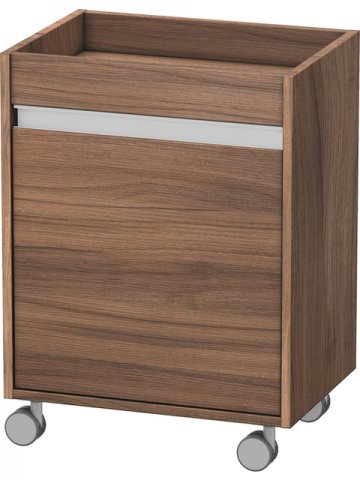 Duravit Ketho Rollcontainer 2530, 1 Holztür, Anschlag rechts, 500mm, Farbe (Front/Korpus): Nussbaum Natur Dekor von Duravit AG