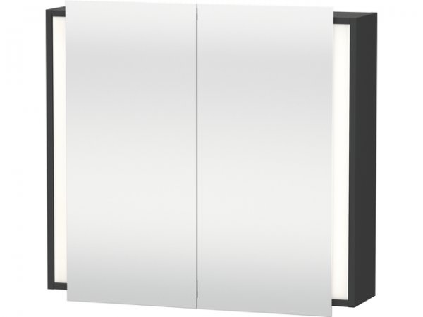 Duravit Ketho Spiegelschrank 7531, 1 Doppelspiegeltür, 800mm, Farbe (Front/Korpus): Graphit Matt Dekor von Duravit AG
