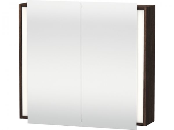 Duravit Ketho Spiegelschrank 7531, 1 Doppelspiegeltür, 800mm, Farbe (Front/Korpus): Kastanie Dunkel Dekor von Duravit AG