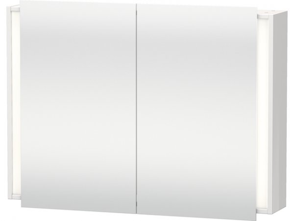 Duravit Ketho Spiegelschrank 7532, 1 Doppelspiegeltür, 1000mm, Farbe (Front/Korpus): Weiß Hochglanz Dekor von Duravit AG