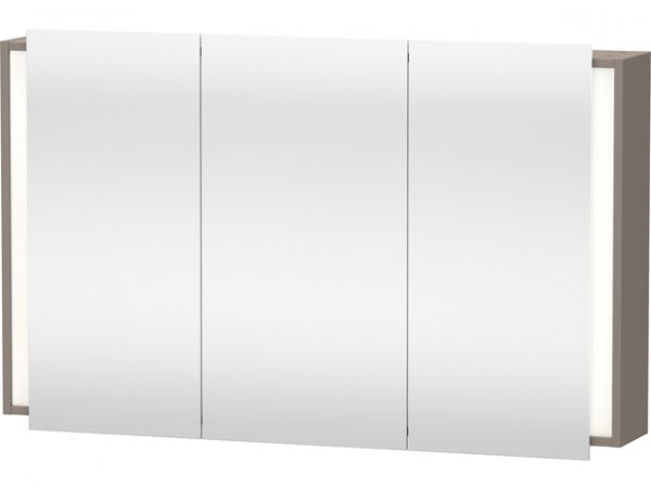 Duravit Ketho Spiegelschrank 7533, 1 Doppelspiegeltür und 1 Spiegeltür, 1200mm, Farbe (Front/Korpus): Basalt Matt Dekor von Duravit AG
