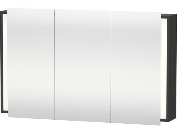 Duravit Ketho Spiegelschrank 7533, 1 Doppelspiegeltür und 1 Spiegeltür, 1200mm, Farbe (Front/Korpus): Graphit Matt Dekor von Duravit AG