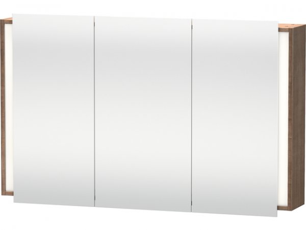 Duravit Ketho Spiegelschrank 7533, 1 Doppelspiegeltür und 1 Spiegeltür, 1200mm, Farbe (Front/Korpus): Tessiner Kirschbaum von Duravit AG