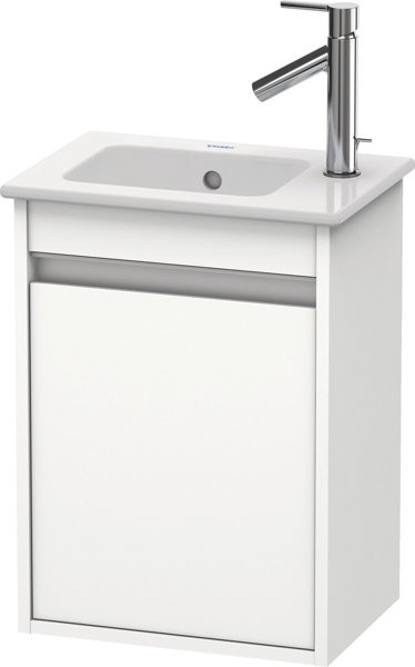 Duravit Ketho Waschtischunterschrank wandhängend 6417L, 1 Tür, Anschlag links, 400mm, für ME by Starck 072343, Farbe (Front/Korpus): Pine Silver Dekor von Duravit AG