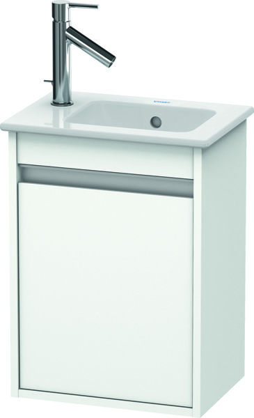 Duravit Ketho Waschtischunterschrank wandhängend 6417R, 1 Tür, Anschlag rechts, 400mm, für ME by Starck 072343, Farbe (Front/Korpus): Betongrau Matt von Duravit AG