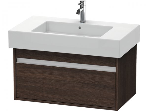 Duravit Ketho Waschtischunterschrank wandhängend 6690, 1 Auszug, 800mm, für Vero, Farbe (Front/Korpus): Kastanie Dunkel Dekor von Duravit AG