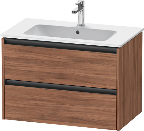 Duravit Ketho.2 Waschtischunterbau, 810x550x480mm, für ME by Starck 233683, K252630, Farbe: Nussbaum Natur Dekor von Duravit AG