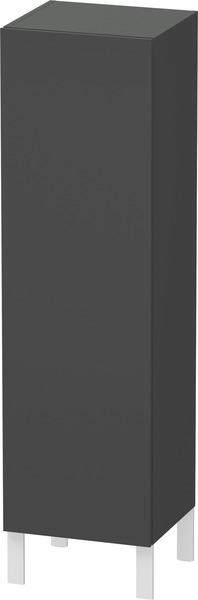Duravit  L-Cube Halbhochschrank, Breite 400mm, Tiefe 363mm, 1 Tür, Anschlag links, Farbe: Graphit Matt Dekor von Duravit AG