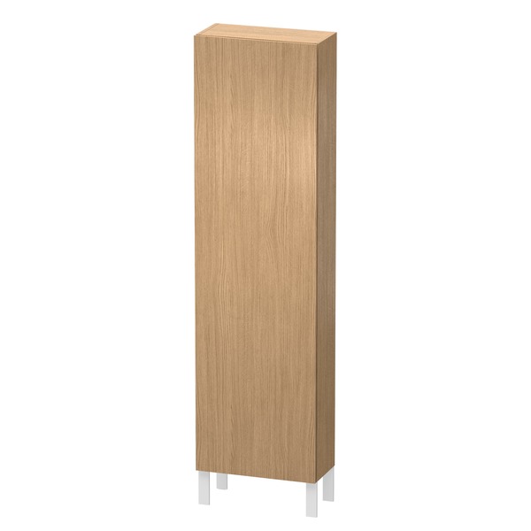 Duravit L-Cube Hochschrank, Breite 500mm, Tiefe 243mm, 1 Tür, Anschlag rechts, Farbe: Europäische Eiche Dekor von Duravit AG