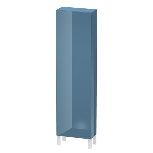 Duravit L-Cube Hochschrank, Breite 500mm, Tiefe 243mm, 1 Tür, Anschlag rechts, Farbe: Stone Blue Hochglanz Lack von Duravit AG