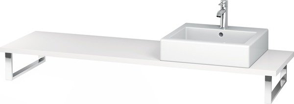 Duravit L-Cube Konsole für Aufsatzbecken und Einbauwaschtische, Plattenstärke 45mm, Größe 1000x480mm, mit 1 Ausschnitt, Farbe (Front/Korpus): Europäische Eiche Dekor - LC100C05252-1000 von Duravit AG