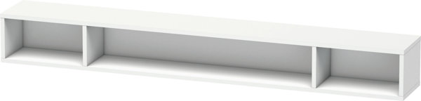 Duravit L-Cube Regalelement, Breite 1000mm, Tiefe 140mm, horizontal, 3 Fächer, Farbe: Weiß Matt Dekor - LC120101818 von Duravit AG
